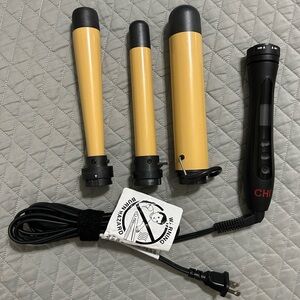 CHI Interchangeable Curling Wand Set - Black and Gold